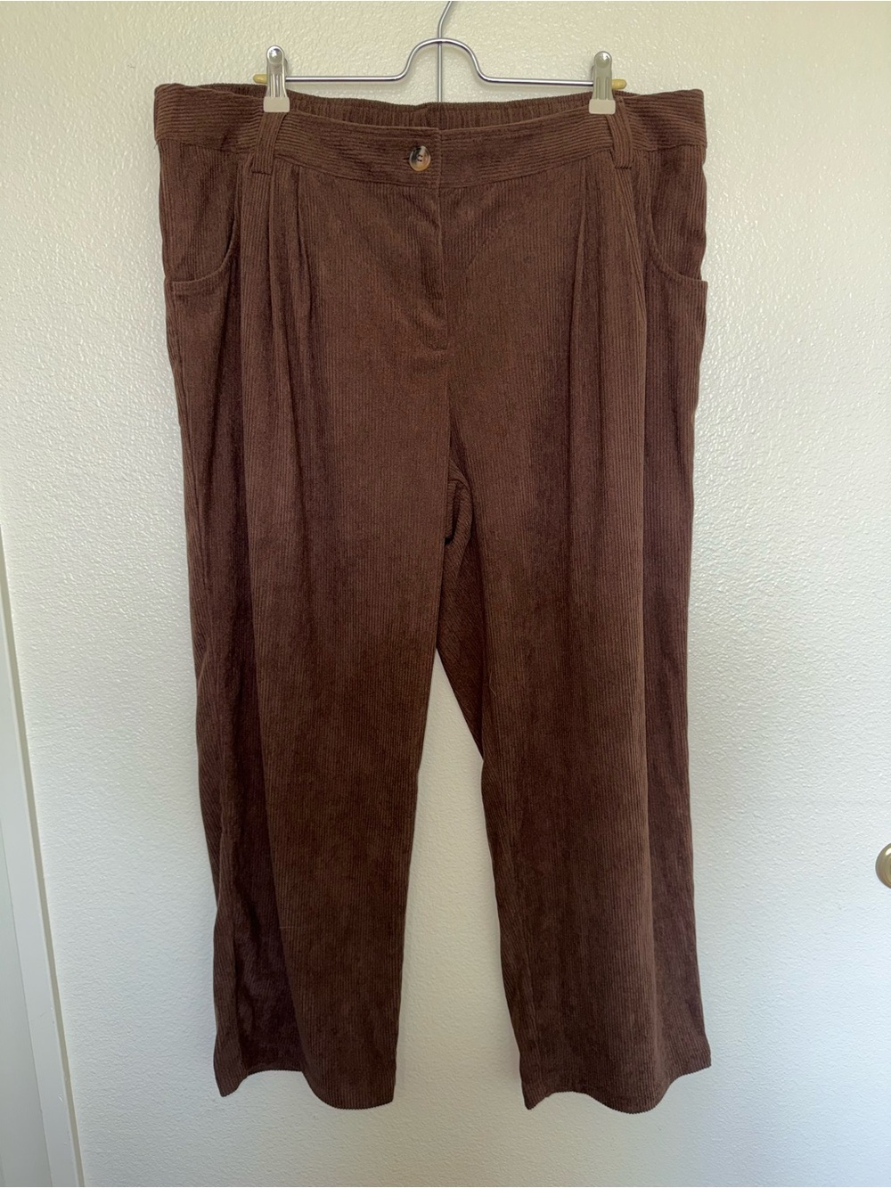 NWOT Halara Mid Rise Zipper Corduroy Casual Pants - Picture 6 of 8